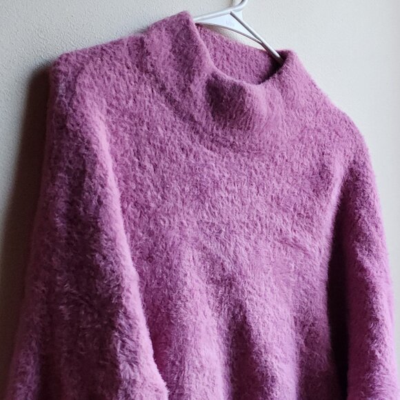Truth By Republic Pinkish Purple Mock Neck Sweater Size Medium - Picture 2 of 15